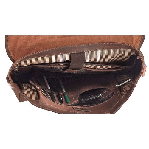 Classic Leather Messenger Bag