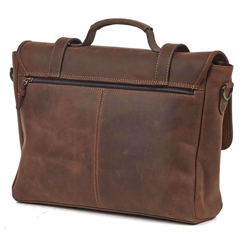 Classic Leather Messenger Bag