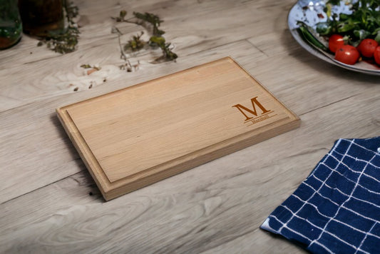 Personalized Cherry Thick Cutting Board 17" x 11" x 1"