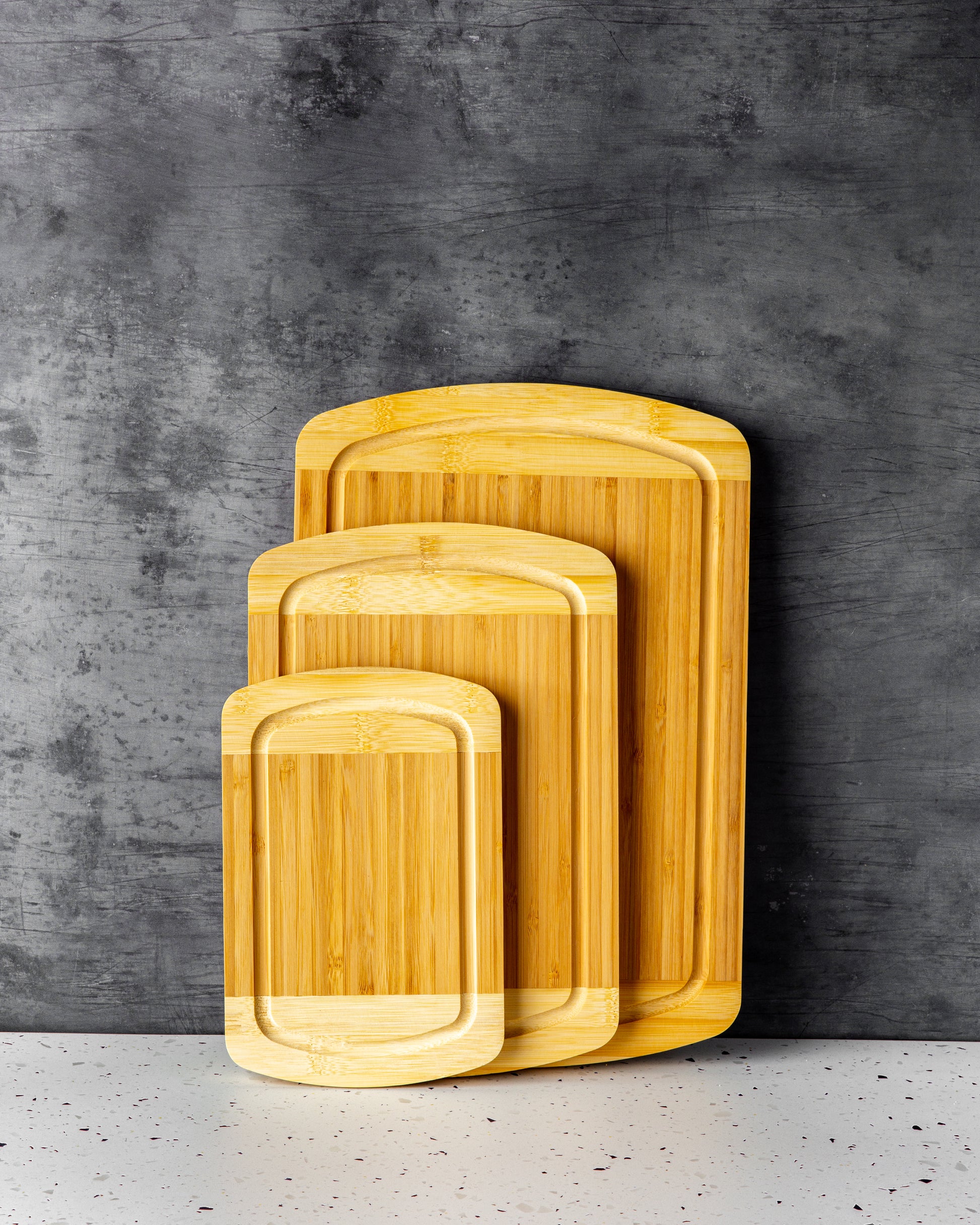 Farberware Bamboo Cutting Board Set With Juice Groove And Handles